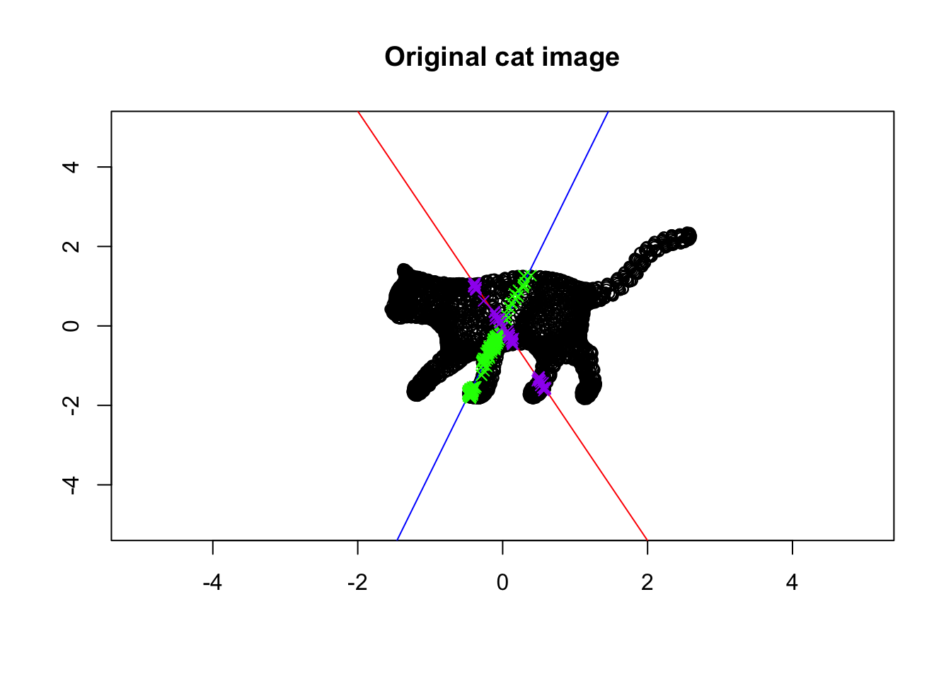 Eigenvector and values of a cat!